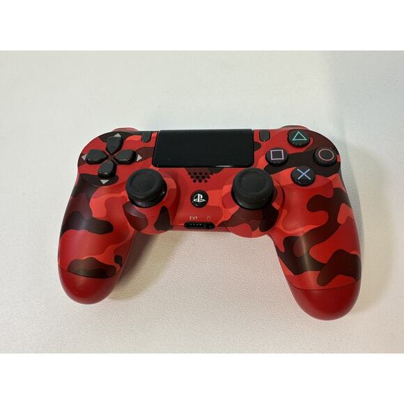Sony PlayStation Dualshock 4 Controller -‎ Red Camouflage CUH-ZCT2U - Picture 1 of 8